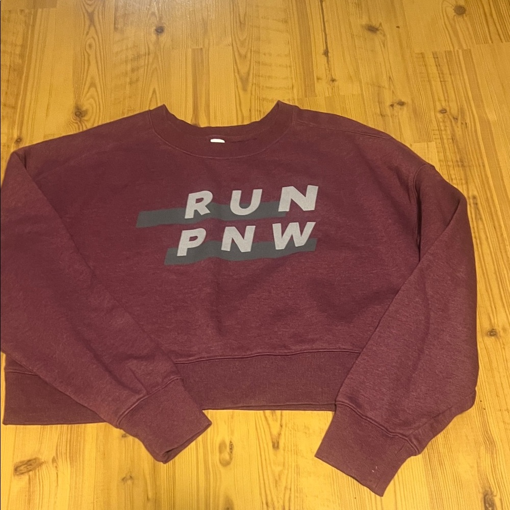 Women's Purple Crop Sweatershirt